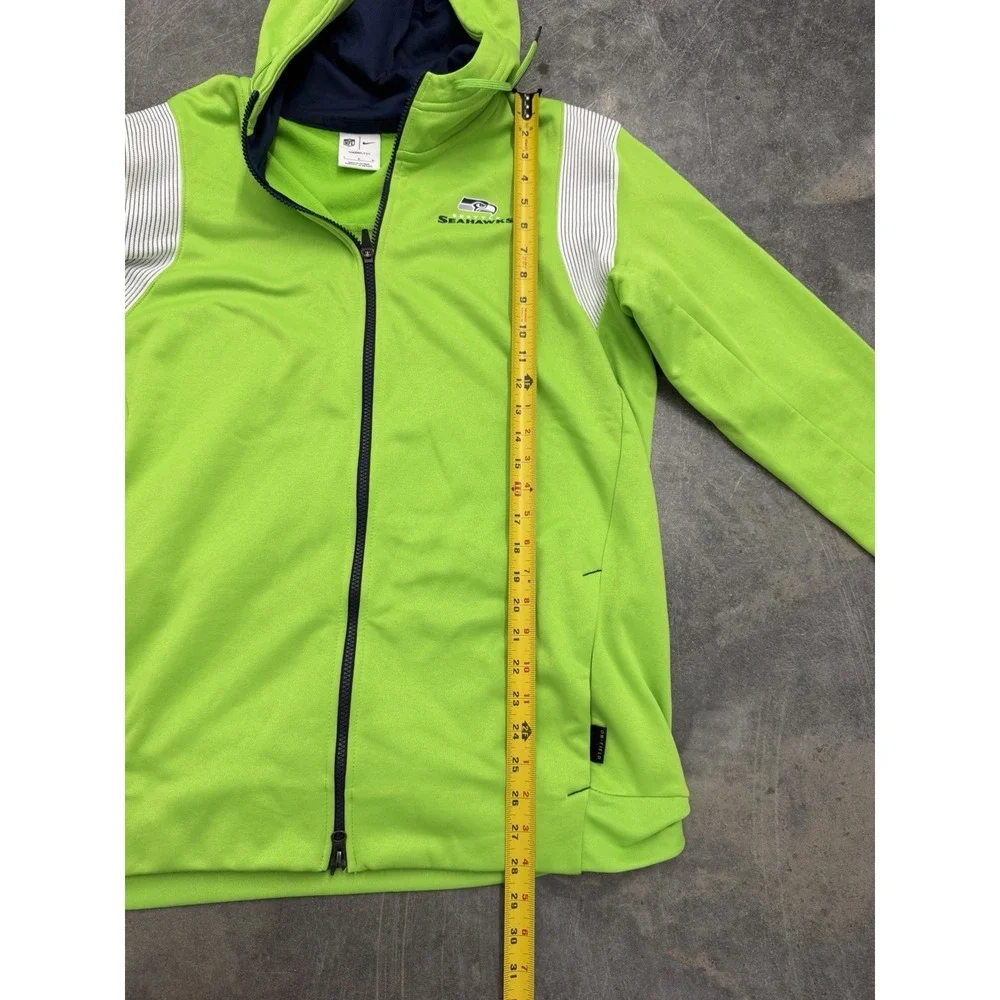 Seattle Seahawks Nike NFL On Field Therma-FIT Full Zip Hoodie L Green